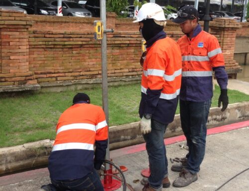 ยกปรับระดับพื้นถนนทรุด โรงแรม จังหวัดนนทบุรี